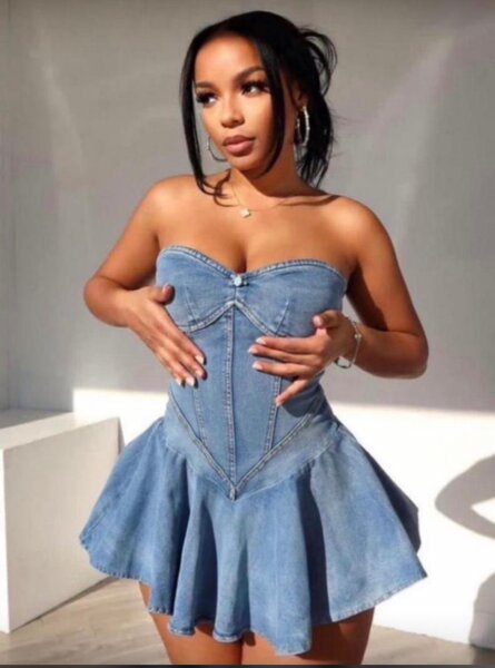 Jeans mini dress