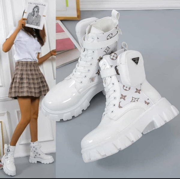 Bottes blanches tendance