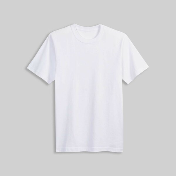 Plain White Round Neck TShirt