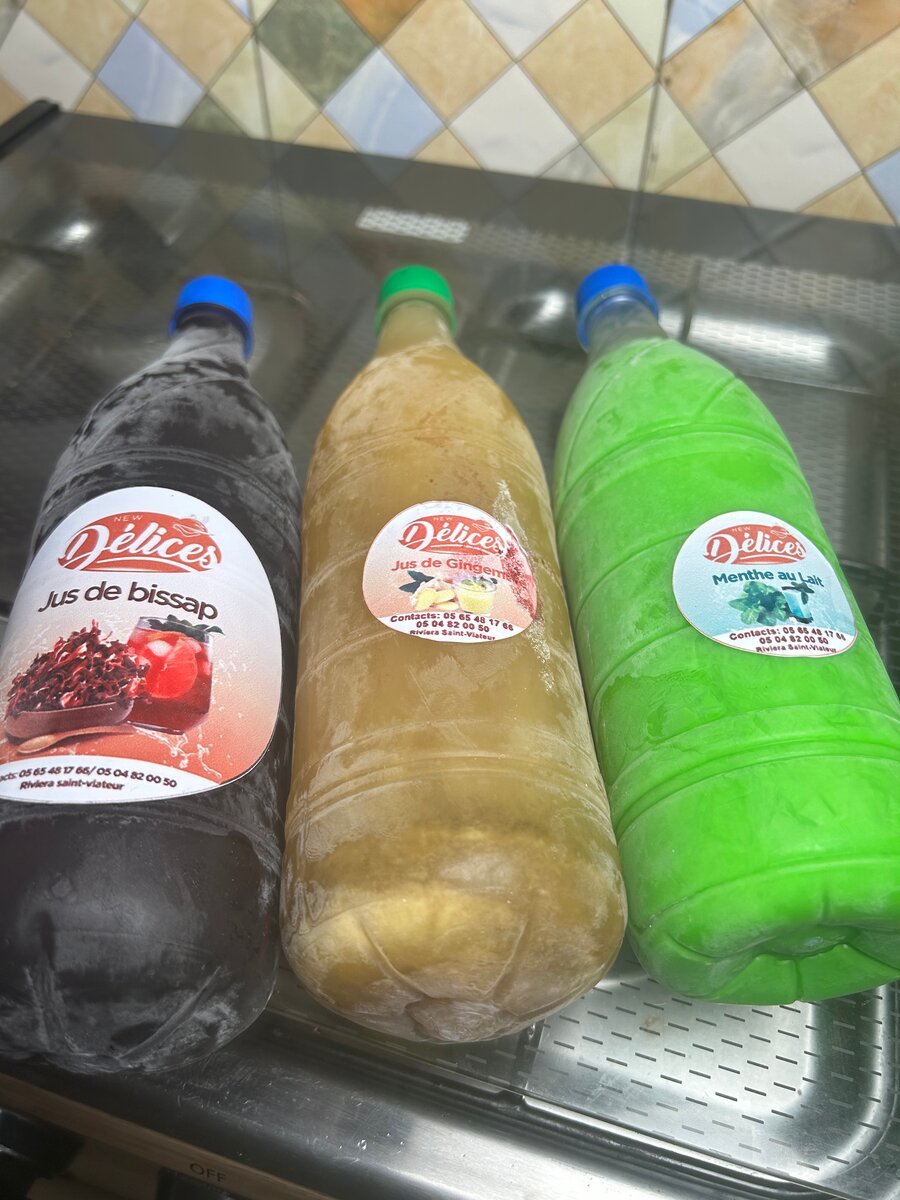 Délices Jus de Bissap, Gingembre et Menthe
