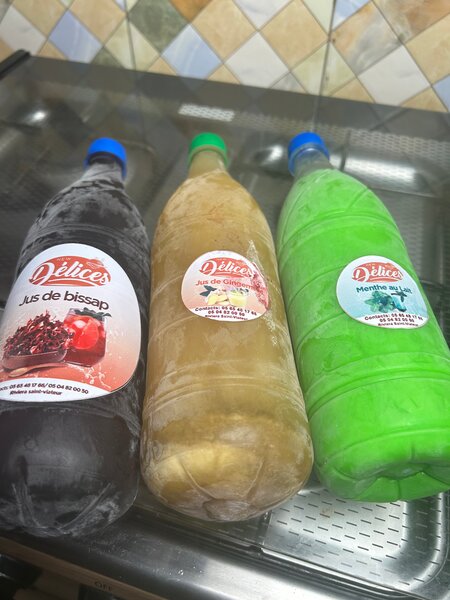 Délices Jus de Bissap, Gingembre et Menthe