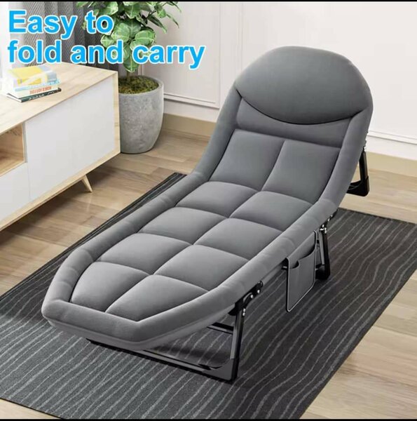 Lit pliable confortable camping avec matelas