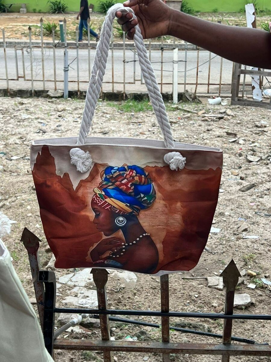 Sac fourre-tout à motifs artistiques