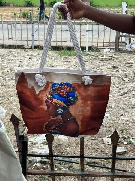 Sac fourre-tout à motifs artistiques