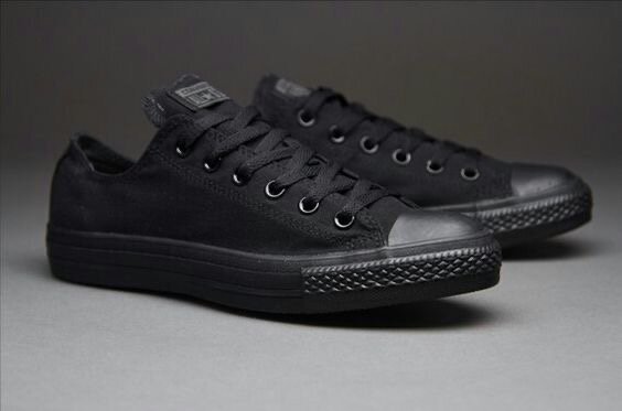 Baskets noires tendance