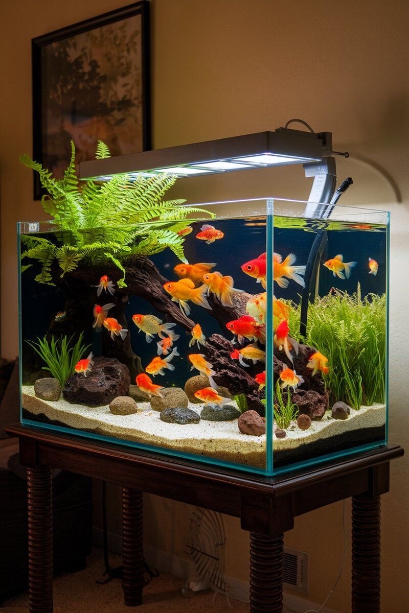 Aquarium LED Avec Plantes