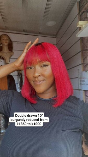 Fringe burgundy 10"
