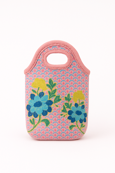 Sac isotherme à fleurs colorées