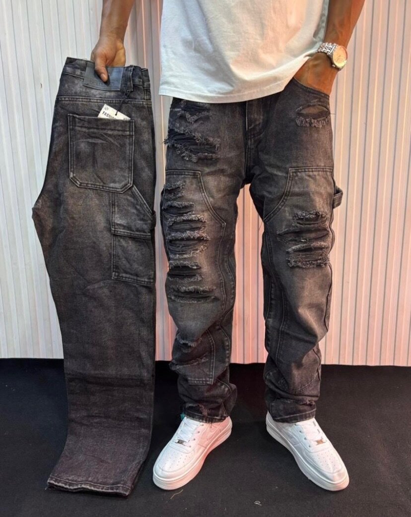 Jeans larges pour hommes tendance