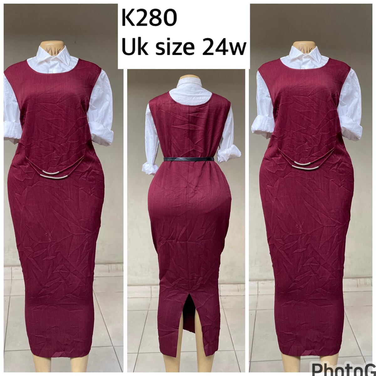 maroon sundress