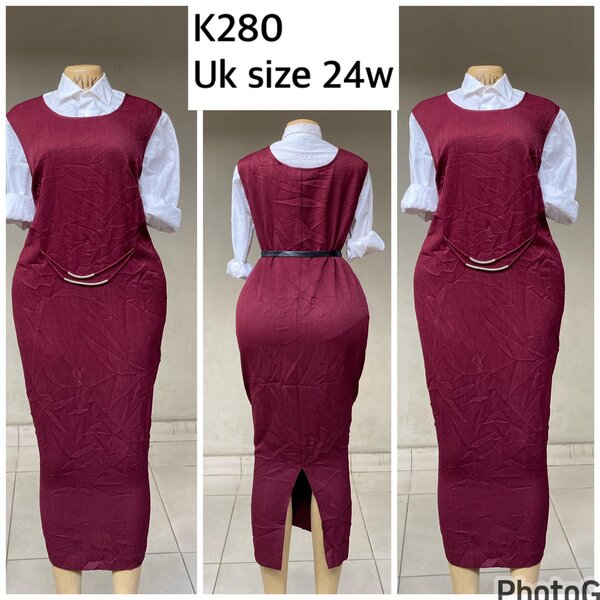 maroon sundress