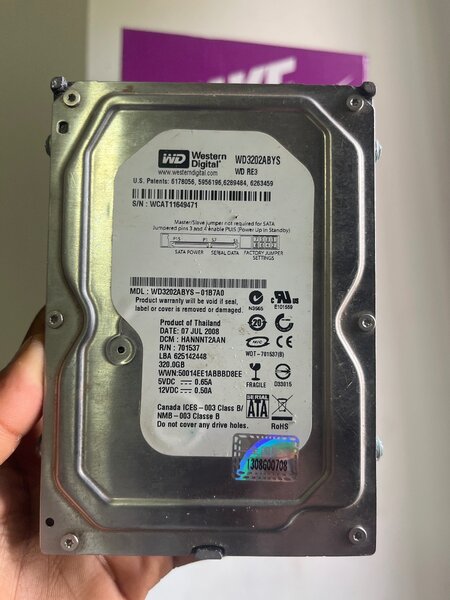 Disque dur interne 320 Go Wd