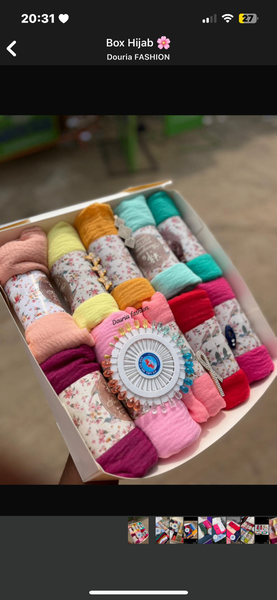 Box voile en cotton