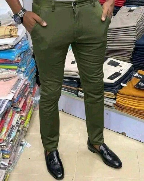 Pantalon vert slim homme