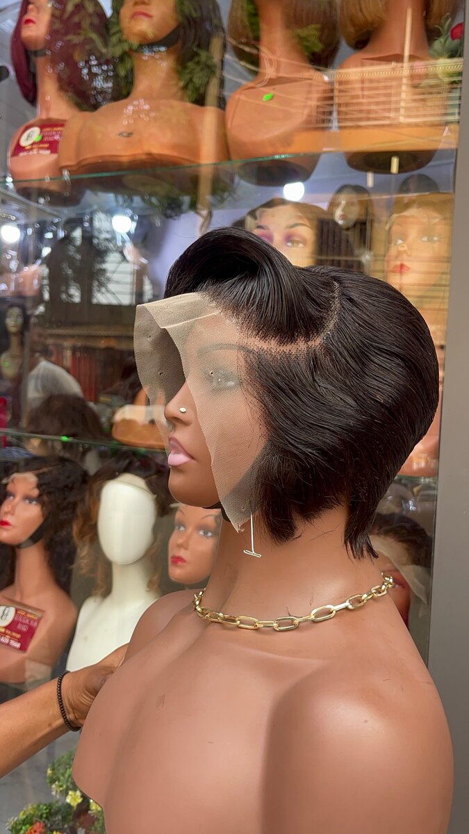 Frontal pixie cut