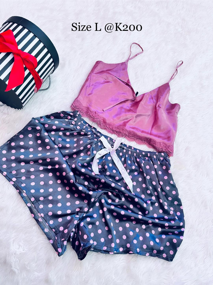 Lingerie rose noir