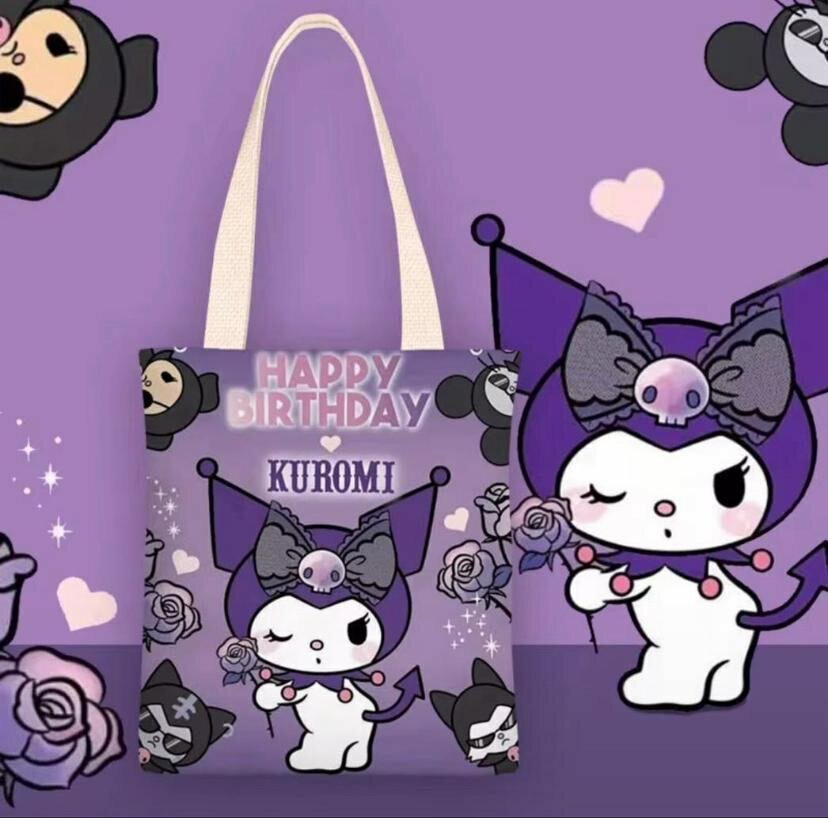 Sac en tissu Kuromi mignon