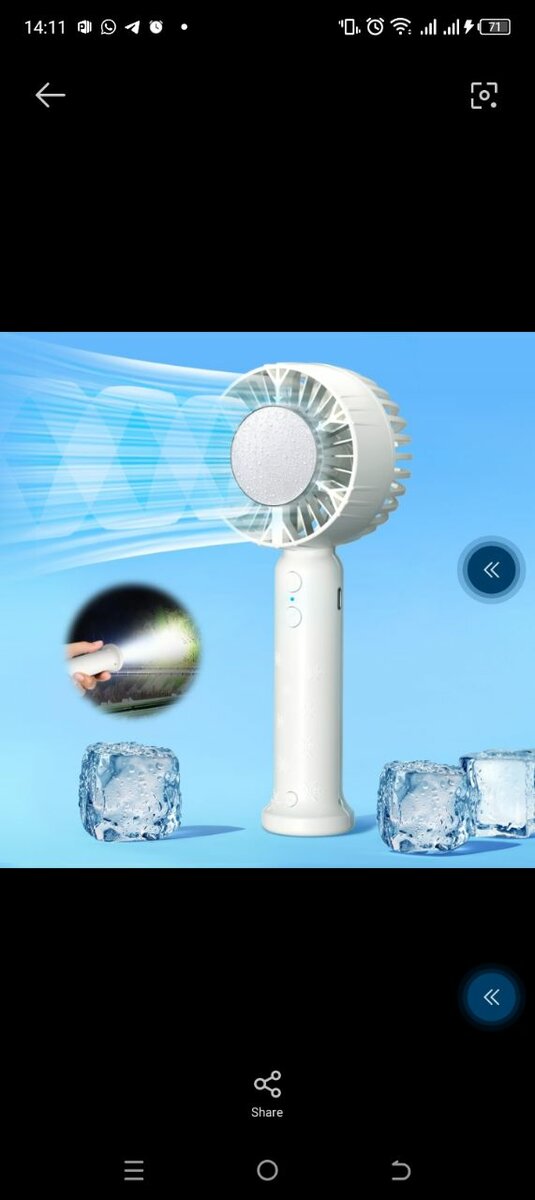 Portable hand fans