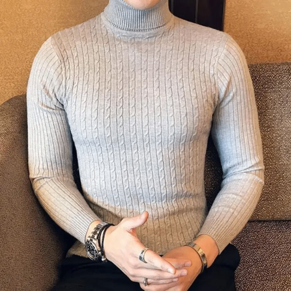 Pull Col Roulé Homme Élégant