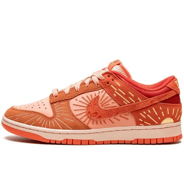 Sneakers en cuir orange tendance