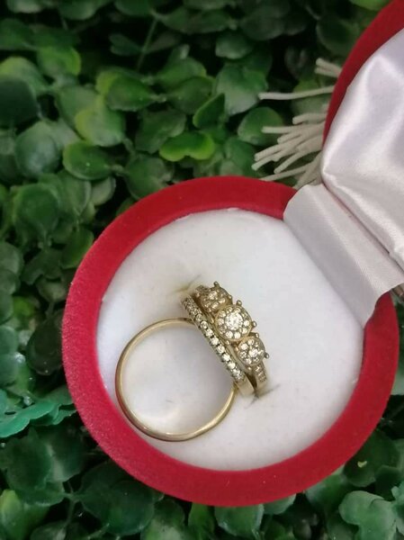 3sets wedding rings
