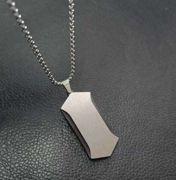 Pendentif moderne en acier inoxydable