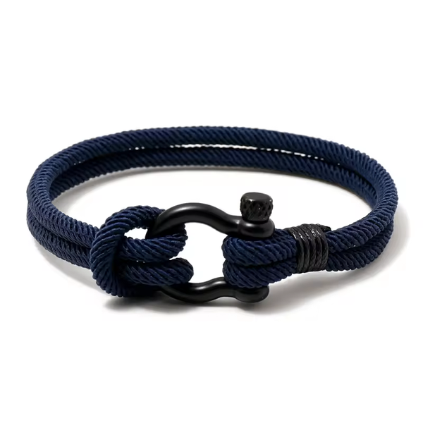 Bracelet marin en corde bleu