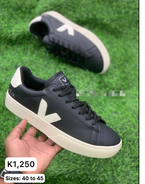 black sneakers