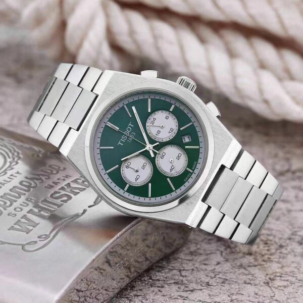 Montre chronographe en acier inoxydable