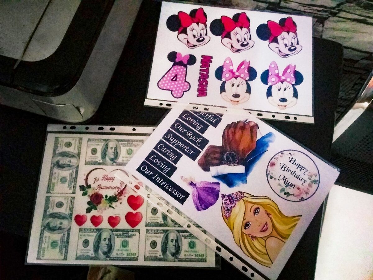 Edible prints