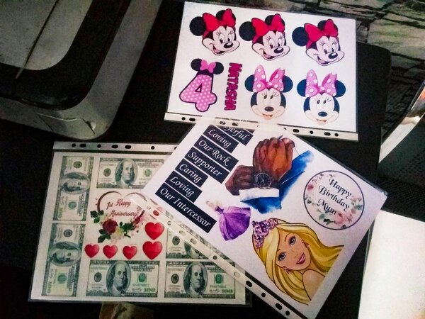 Edible prints