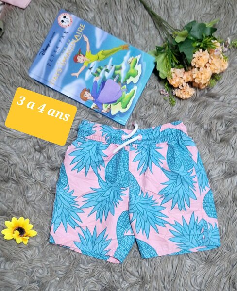 Short Hawai bleu