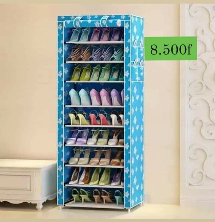  Étagère de chaussures 9 niveaux
