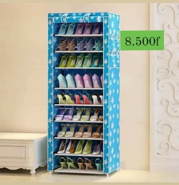  Étagère de chaussures 9 niveaux
