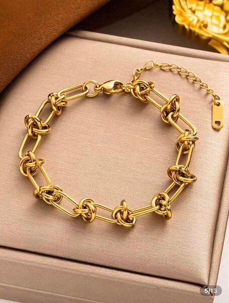 Bracelet et Collier Dorés
