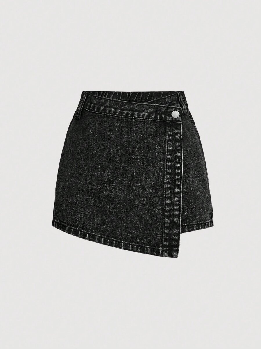 SHEIN Teenage Girls Casual Denim Shorts For Summer