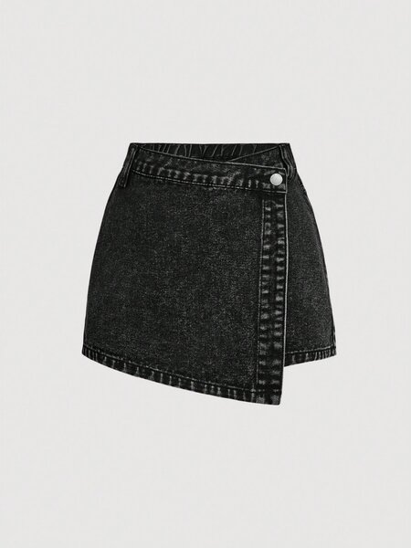 SHEIN Teenage Girls Casual Denim Shorts For Summer