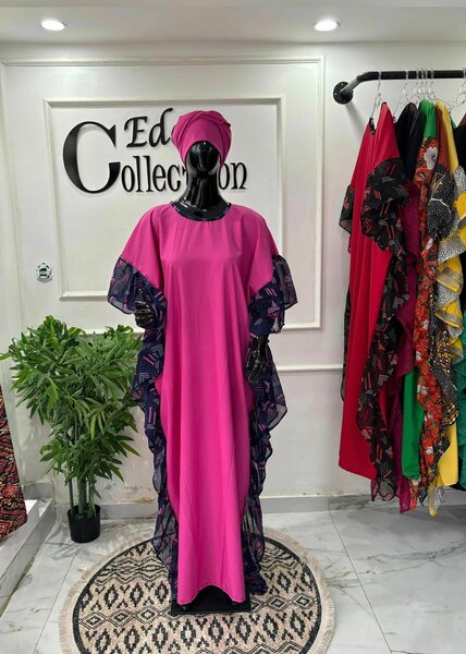 boubou rose blue