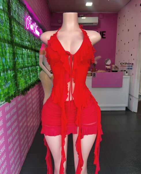 Red dress