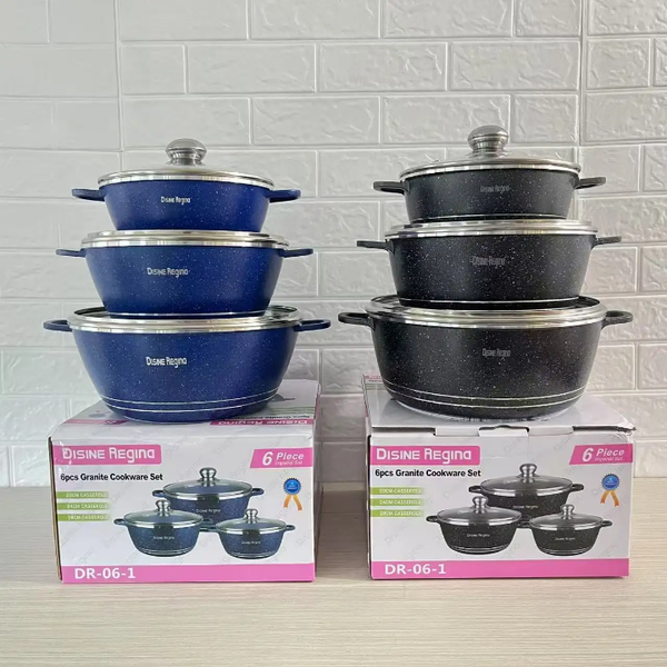 6pcs granite cookware