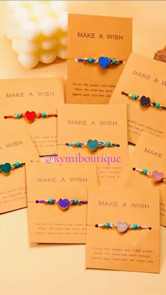 Bracelet Cœur Multicolore 12pc