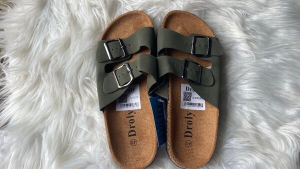 Sandales confortables en cuir