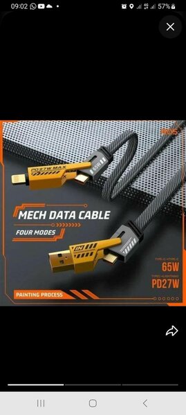 Câble USB-C Rapide 65W