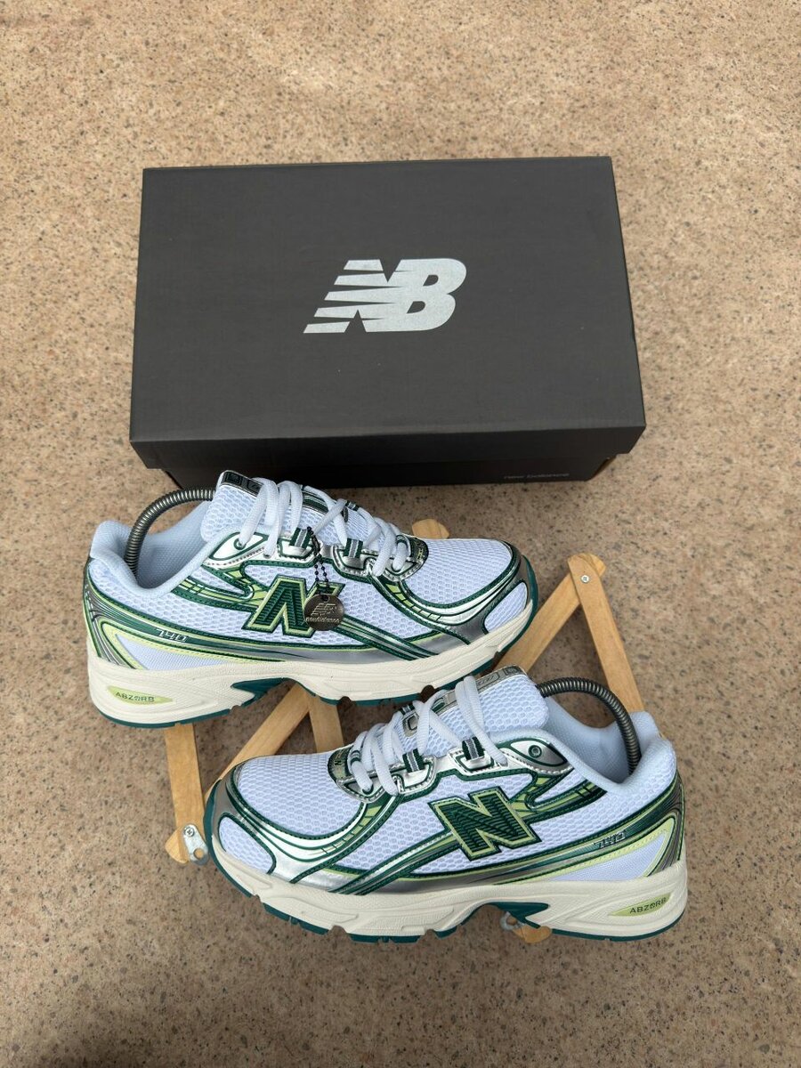 Baskets New Balance Vert Blanc