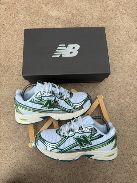 Baskets New Balance Vert Blanc