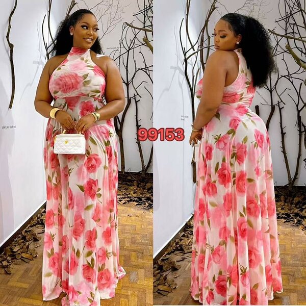 Robe florale élégante femme