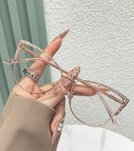 Lunettes Femme Strass Oeil de Chat