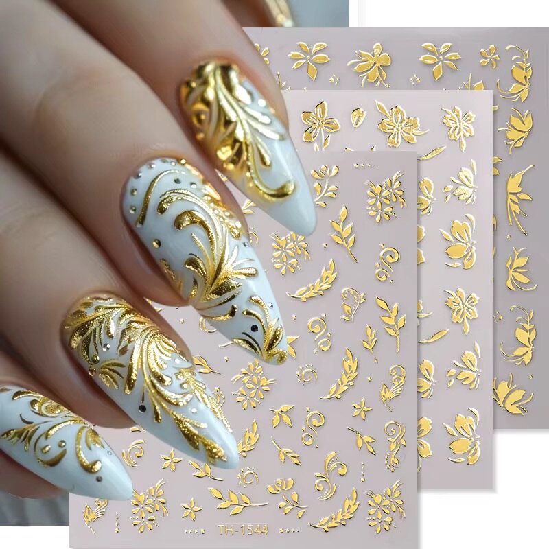 Autocollants d'Or pour Ongles