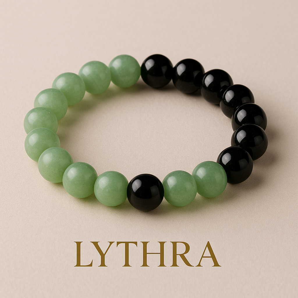 Obsidienne noire & Aventurine