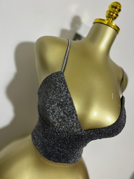 Top Brillant Femme Chic